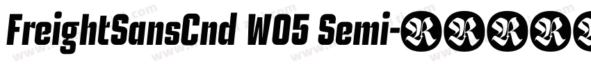 FreightSansCnd W05 Semi字体转换